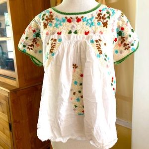 Floral Embroidered Anthropologie Top